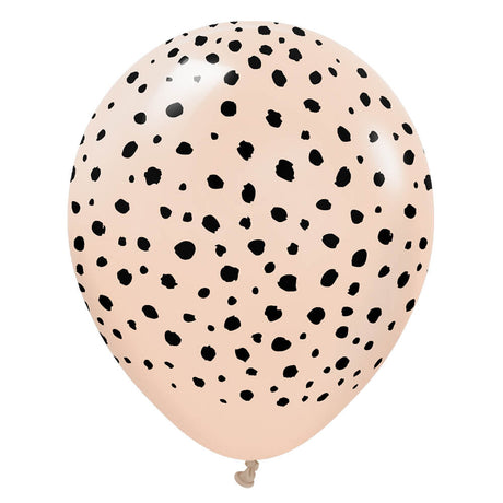 Latex Balloons Safari Cheetah Blush 12 Inch