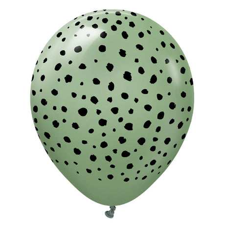 Latex Balloons Safari Cheetah Eucalyptus
