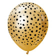 Latex Balloons Safari Cheetah Mirror Gold