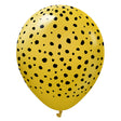 Latex Balloons Safari Cheetah Mustard