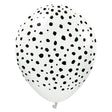 Latex Balloons Safari Cheetah White Black Ink