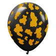 Latex Balloons Safari Cow Black Gold Ink