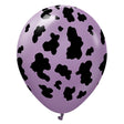 Latex Balloons Safari Cow Lavender 12 Inch