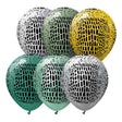 Latex Balloons Safari Crocodile Assortment 6 Pack