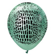 Latex Balloons Safari Crocodile Mirror Green