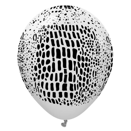Latex Balloons Safari Crocodile Smoke 12 Inch