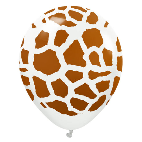 Latex Balloons Safari Giraffe White