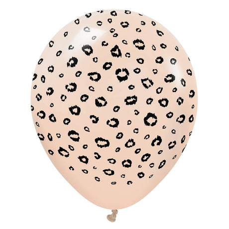 Latex Balloons Safari Leopard Blush