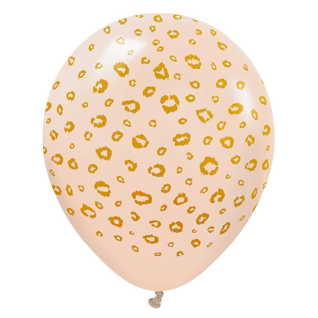 Latex Balloons Safari Leopard Blush Gold Ink