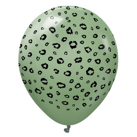 Latex Balloons Safari Leopard Eucalyptus