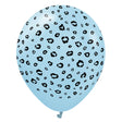 Latex Balloons Safari Leopard Macaron Blue