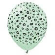 Latex Balloons Safari Leopard Macaron Green