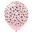 Latex Balloons Safari Leopard Macaron Pink
