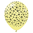 Latex Balloons Safari Leopard Macaron Yellow