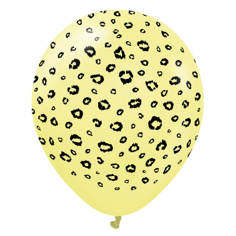 Latex Balloons Safari Leopard Macaron Yellow