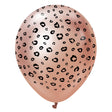 Latex Balloons Safari Leopard Mirror Rose Gold