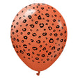 Latex Balloons Safari Leopard Rust Orange