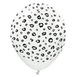 Latex Balloons Safari Leopard White 12 Inch