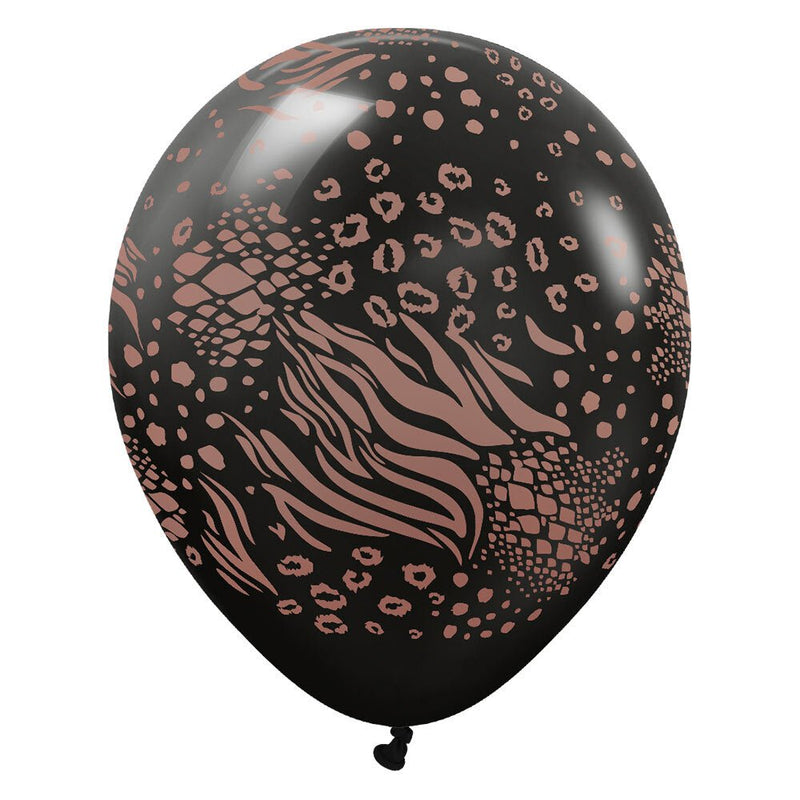 Latex Balloons Safari Mutant Black 12 Inch