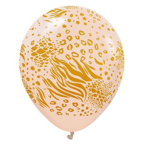 Latex Balloons Safari Mutant Blush Gold Ink 12 Inch