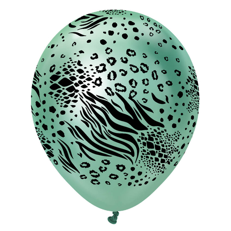 Latex Balloons Safari Mutant Mirror Green