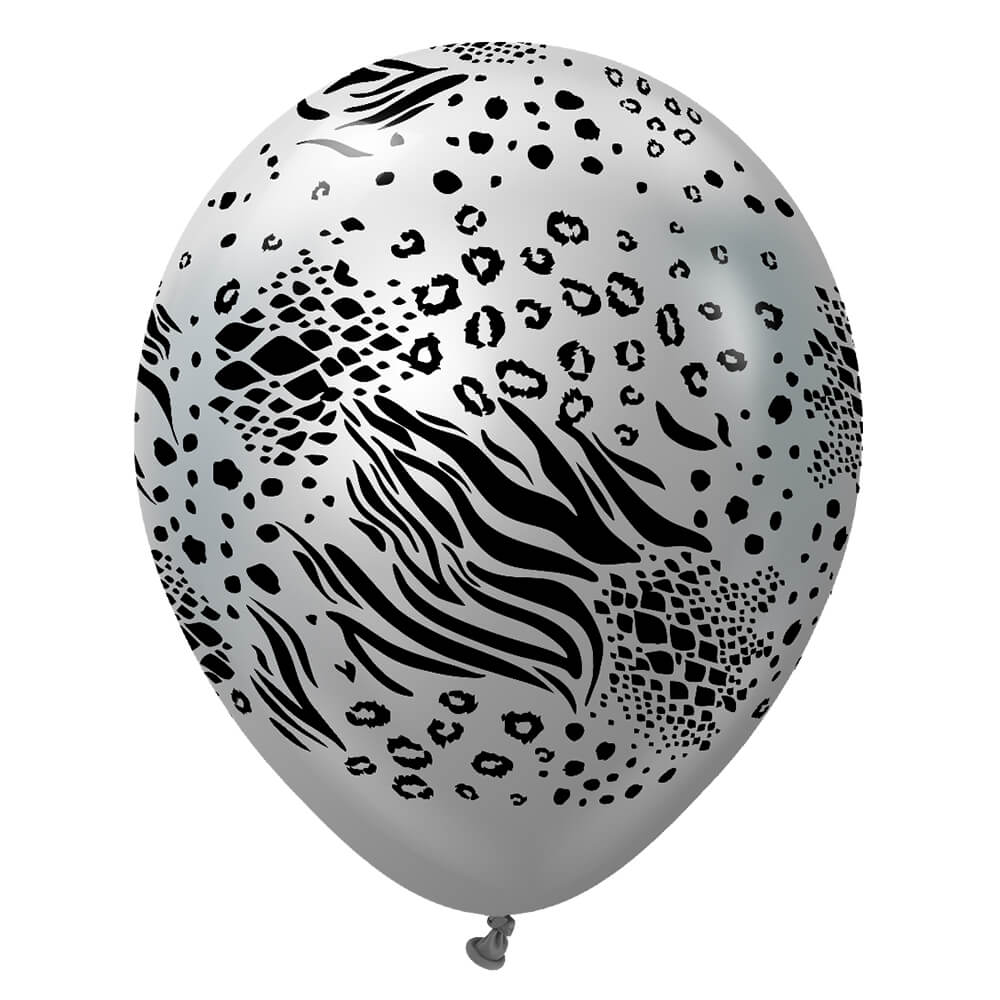 Latex Balloons Safari Mutant Mirror Silver