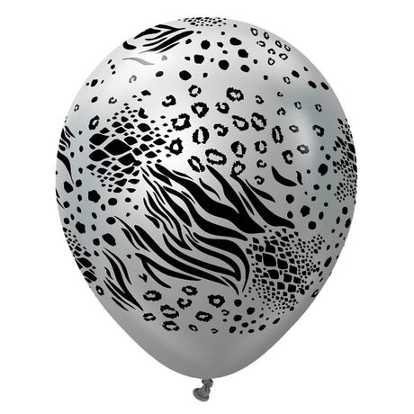 Latex Balloons Safari Mutant Mirror Silver