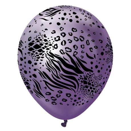 Latex Balloons Safari Mutant Mirror Violet