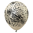Latex Balloons Safari Mutant Mirror White Gold