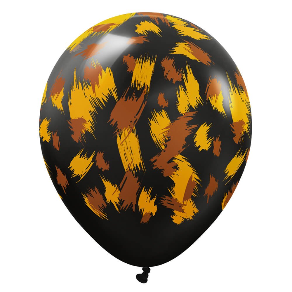 Latex Balloons Safari Savanna Black 12 Inch