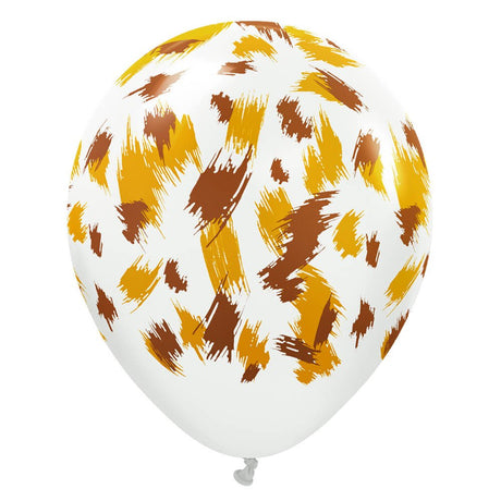 Latex Balloons Safari Savanna White 12 Inch