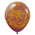 Latex Balloons Safari Snake Burgundy Gold Ink
