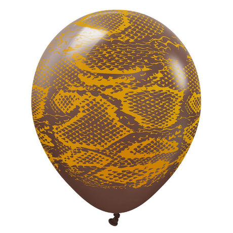 Latex Balloons Safari Snake Chocolate Brown