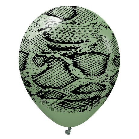 Latex Balloons 12 Inch Safari Snake Eucalyptus