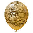 Latex Balloons Safari Snake Mirror Gold