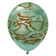 Latex Balloons Safari Snake Mirror Green