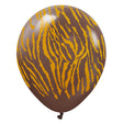 Latex Balloons Safari Tiger Chocolate Brown Gold Ink