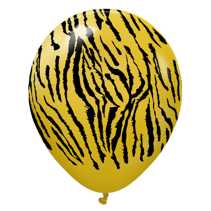 Latex Balloons Safari Tiger Mustard