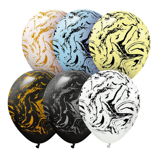 Latex Balloons Kids Space Nebula Assortment 6 Pack