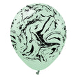 Latex Balloons Space Nebula Macaron Green