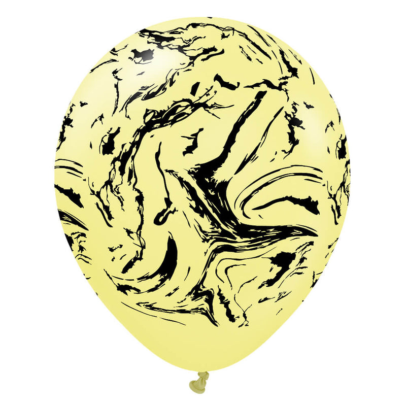 Latex Balloons 12 Inch Space Nebula Macaron Yellow