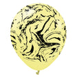 Latex Balloons 12 Inch Space Nebula Macaron Yellow