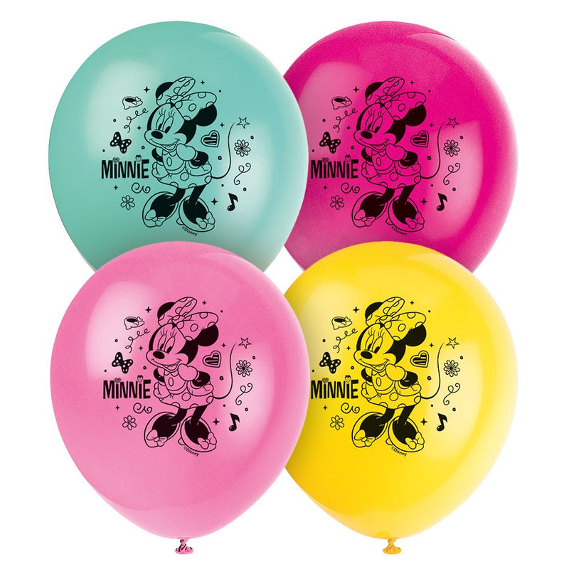 Minnie Mouse Latex Balloons 12 Inch 8 Pack