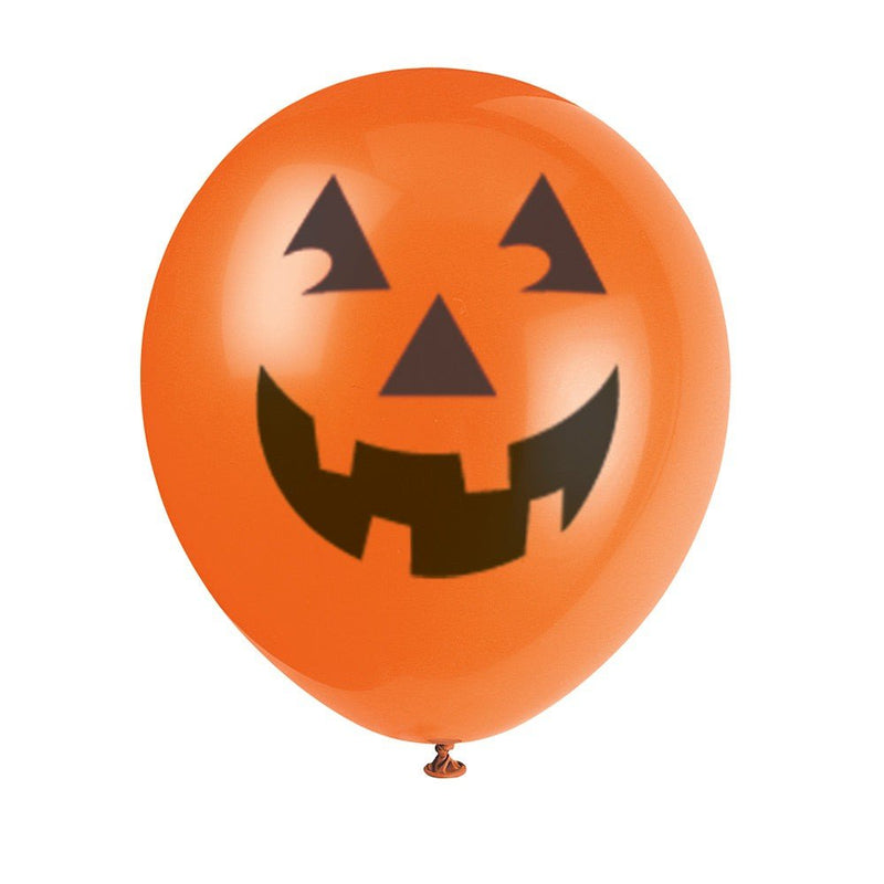 Pumpkin Latex Balloons 12 Inch 6 Pack