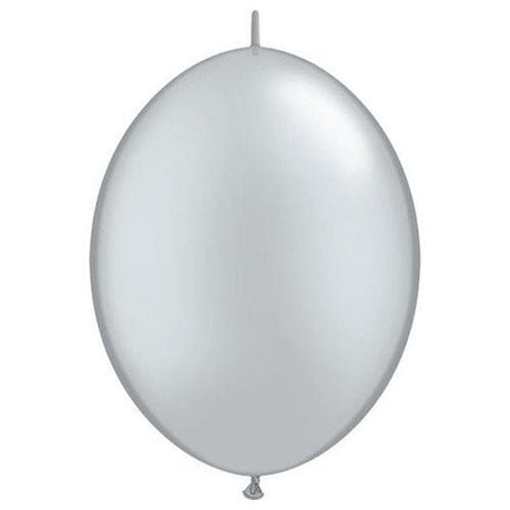 Latex Balloons 12 Inch QuickLink Silver