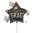 Graduation Foil Balloon Satin Infused Grad Stars