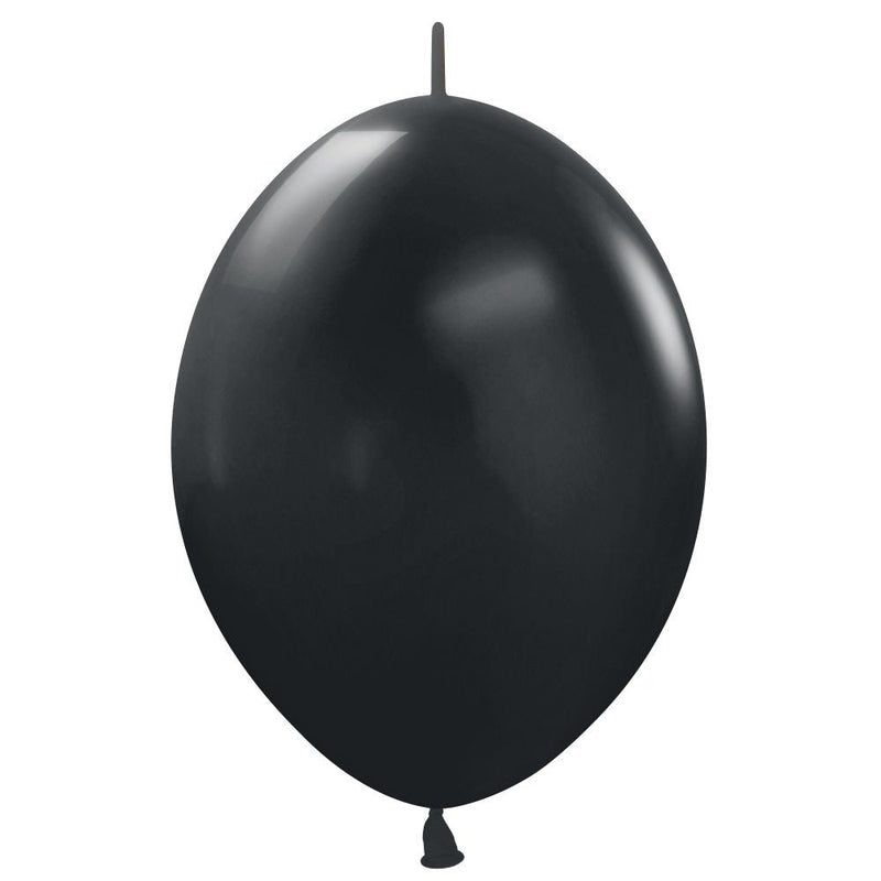 Latex Balloons 12 Inch Sempertex Link-O-Loon Deluxe Black