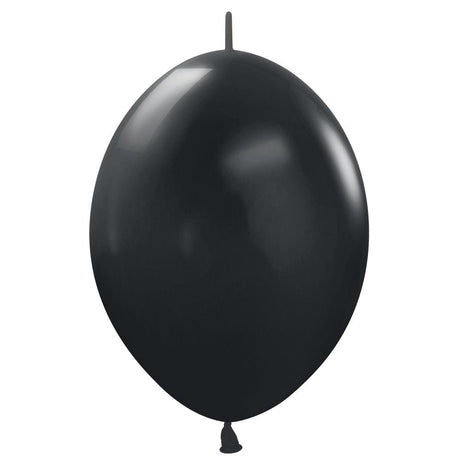 Latex Balloons 12 Inch Sempertex Link-O-Loon Deluxe Black