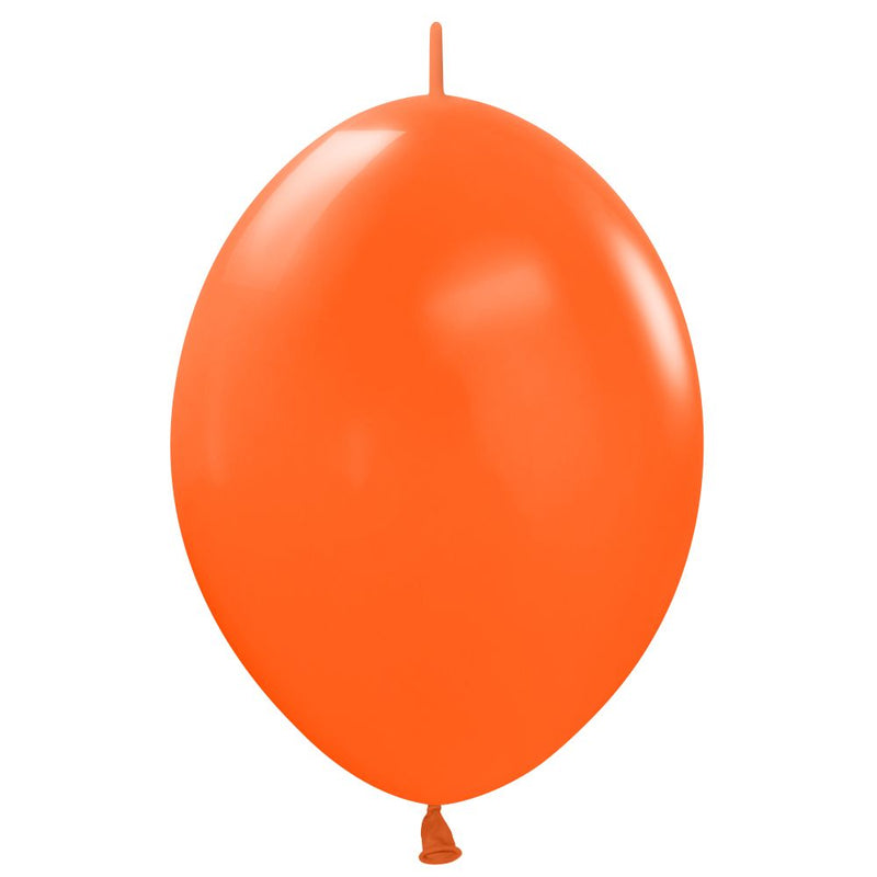 Latex Balloons 12 Inch Sempertex Link-O-Loon Fashion Orange