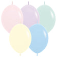 Latex Balloons 12 Inch Sempertex Link-O-Loon Pastel Matte Assorted